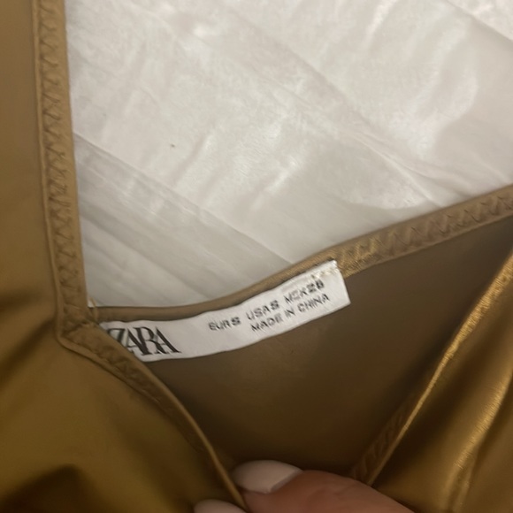 Zara satin mustard color top - Picture 2 of 6
